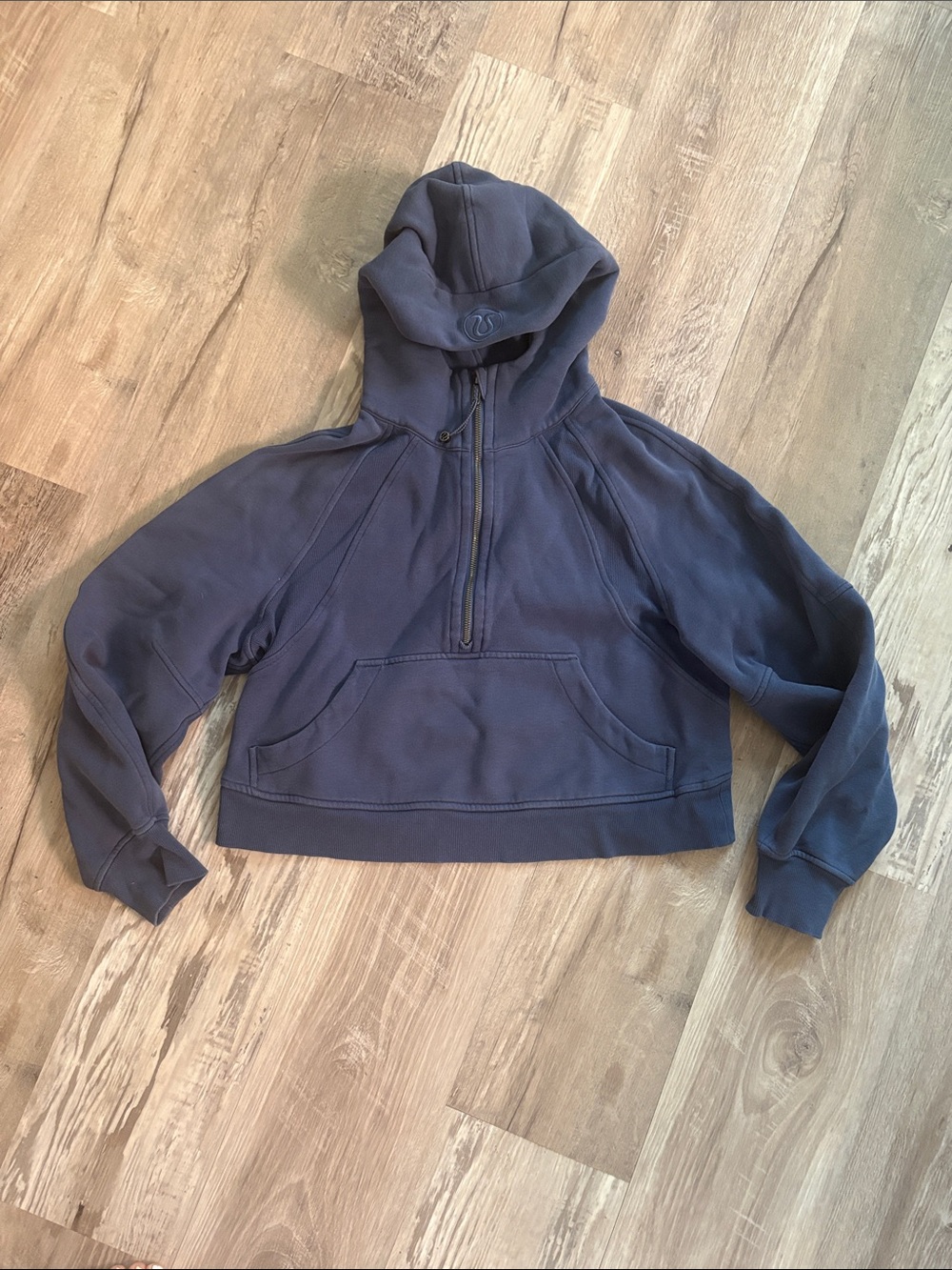 Lululemon Navy Half-Zip Hooded Pullover